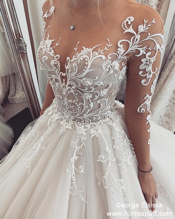 George Elsissa Lace Wedding Dresses 24