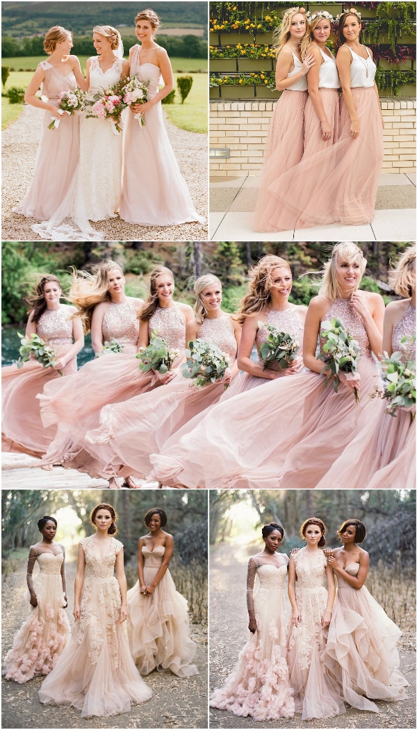 blush pink bridesmaid dresses mermaid luxury bridesmaid dresses tulle dresses