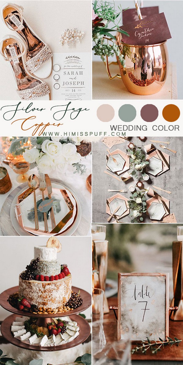 classic copper wedding decor bronze wedding cakes chic palce cards metal flatware inspire your big day