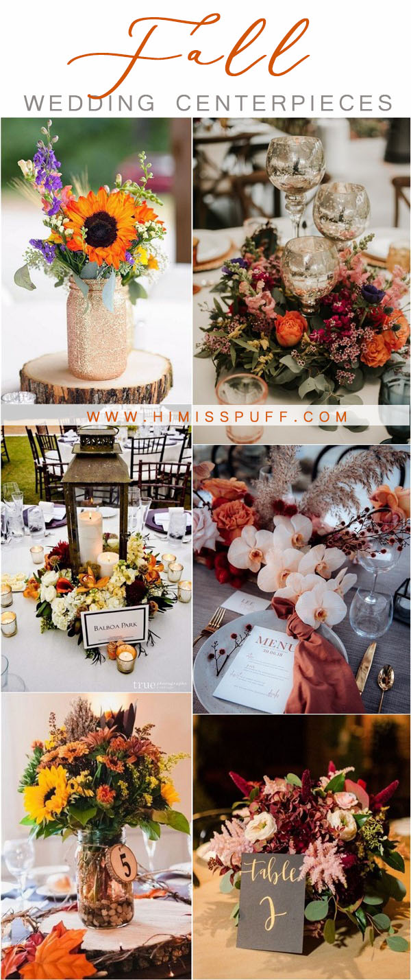 fall wedding ideas – fall wedding centerpieces 3