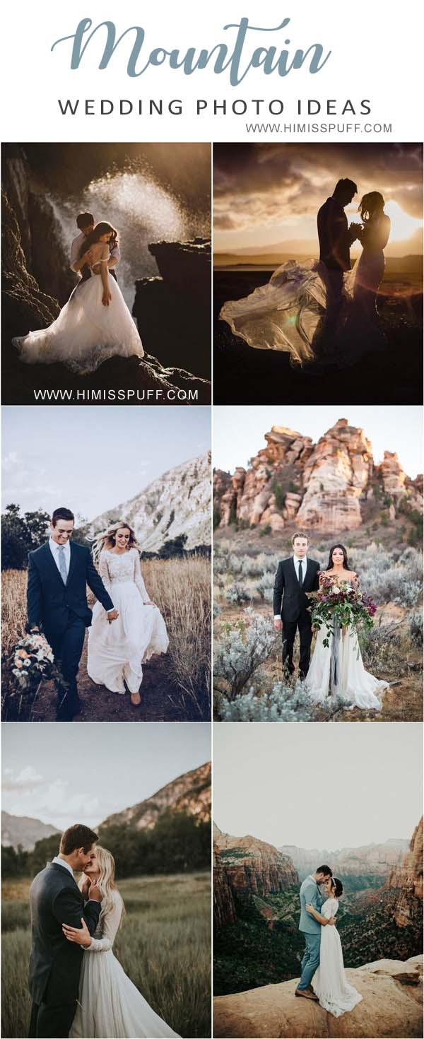 Mountain wedding photo ideas