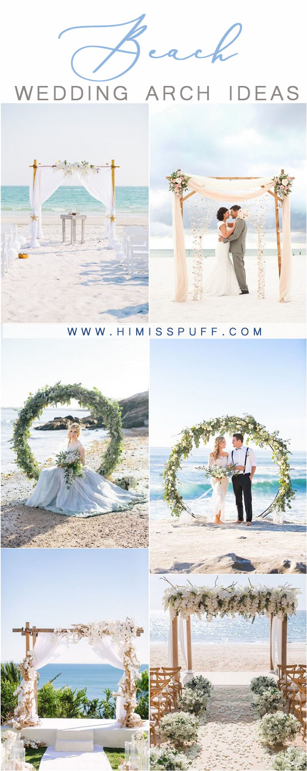 beach wedding ideas - beach wedding arches and backdrops