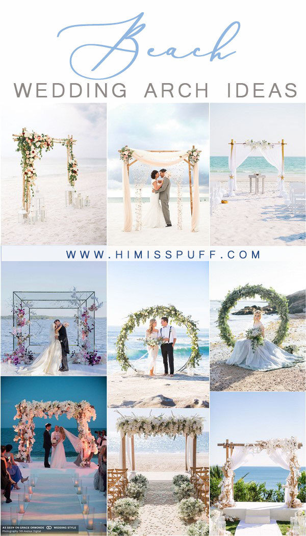 beach wedding ideas - beach wedding arches and backdrops