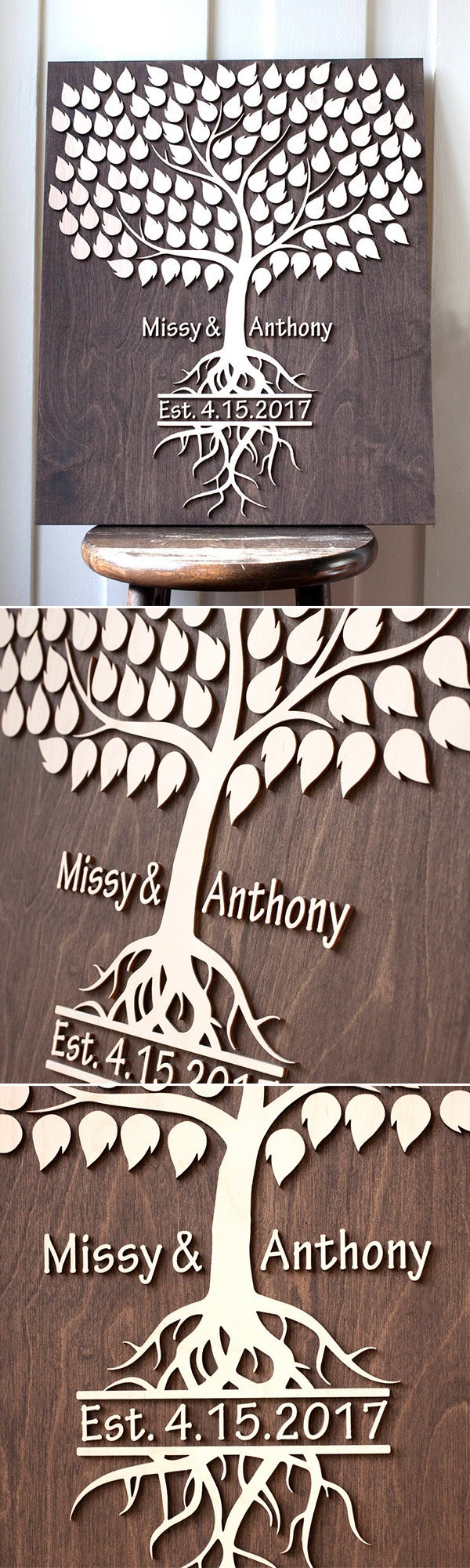 14 Wedding Tree Rustic Guestbook alternatives for guest book at wedding Rustic Wedding