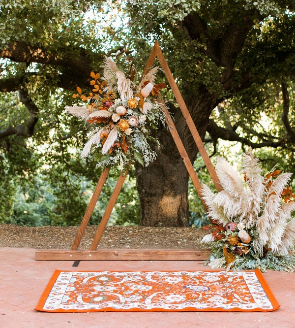 Boho Fall Florals Wedding Arch
