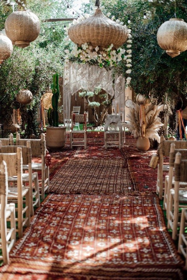 Spectacular Moroccan Bohemian Wedding Backdrop