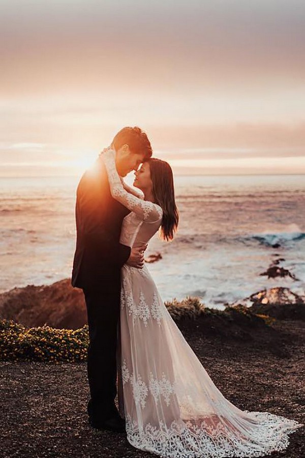 Sunset Wedding Photo Ideas 17
