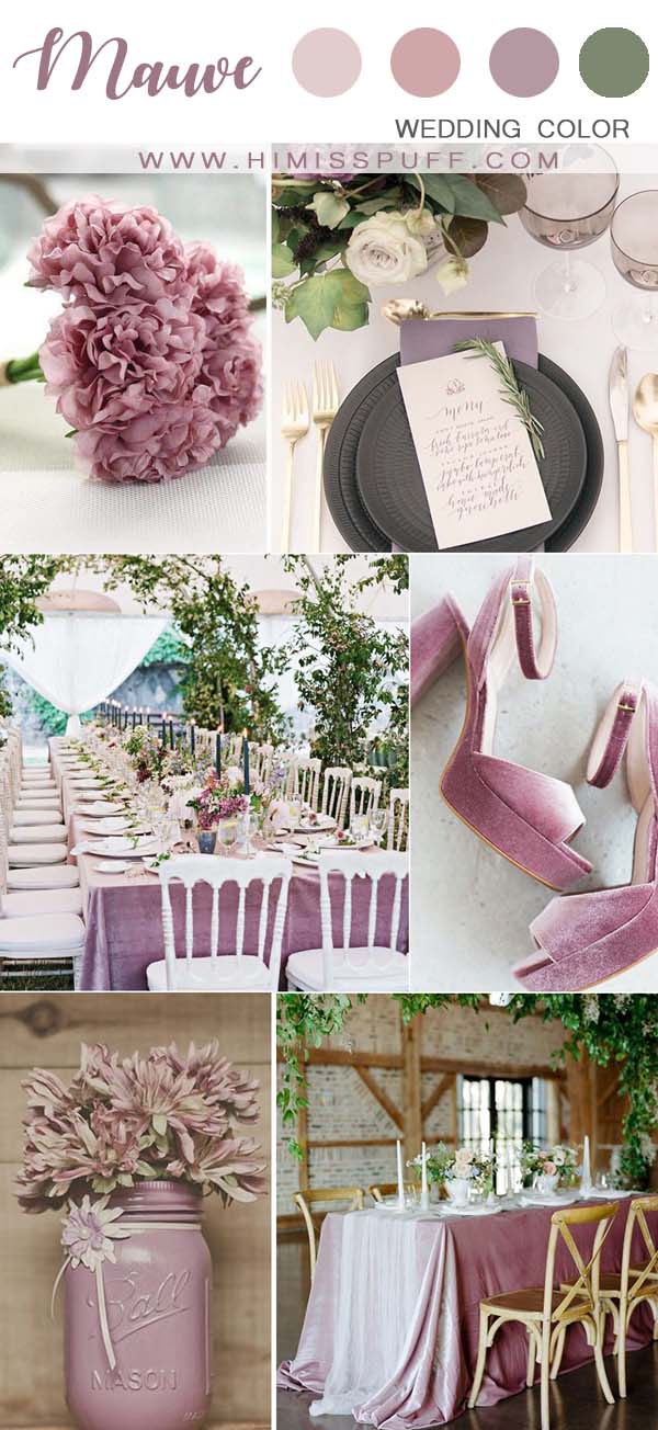 Wisteria wedding ideas dusty purple tablecloth and place settings