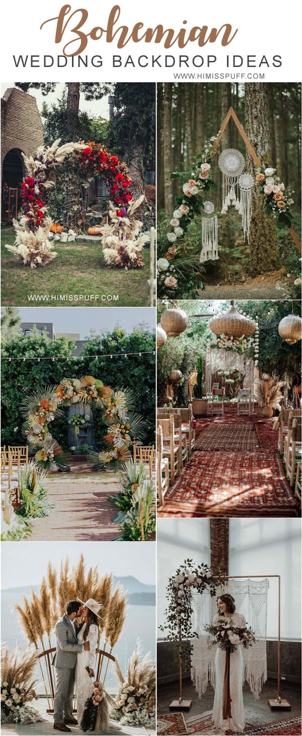 bohemian wedding arches and backdrops3