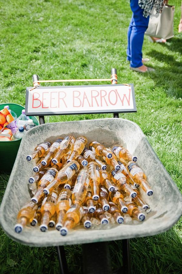 great beer bar for outdoor wedding ideas