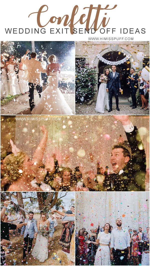 wedding confetti ideas Wedding Exit Send Off Confetti Poppers