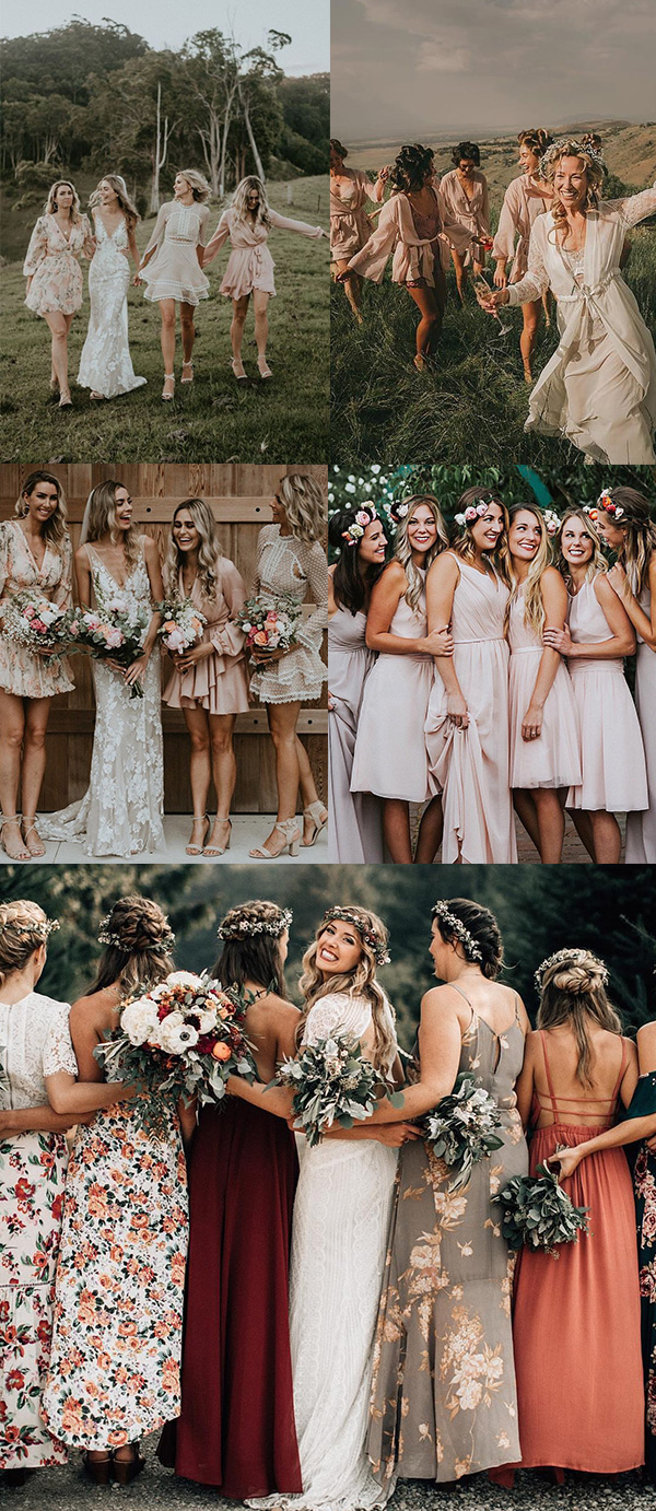 9 wedding bridal and their cute bridesmaids their squad share their happy time