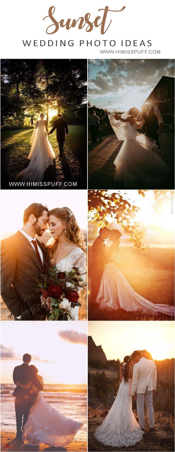 Sunset Wedding Photo Ideas