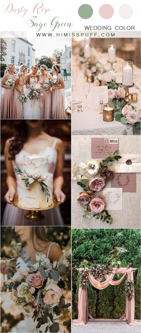 30+ Trendy Dusty Rose Wedding Color Ideas - Hi Miss Puff