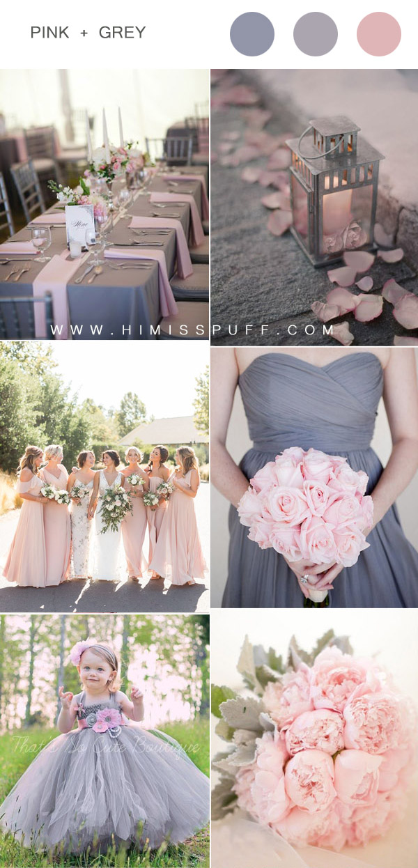 dusty blue and burgundy Wedding Color Combo Ideas