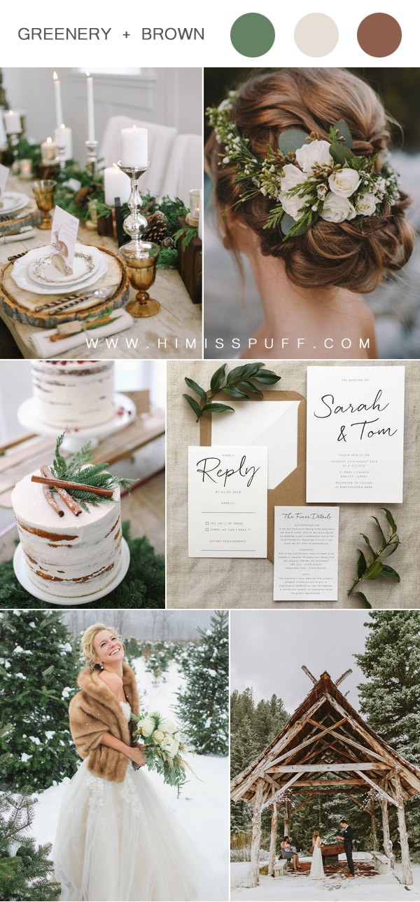 blue and gray winter wedding color ideas