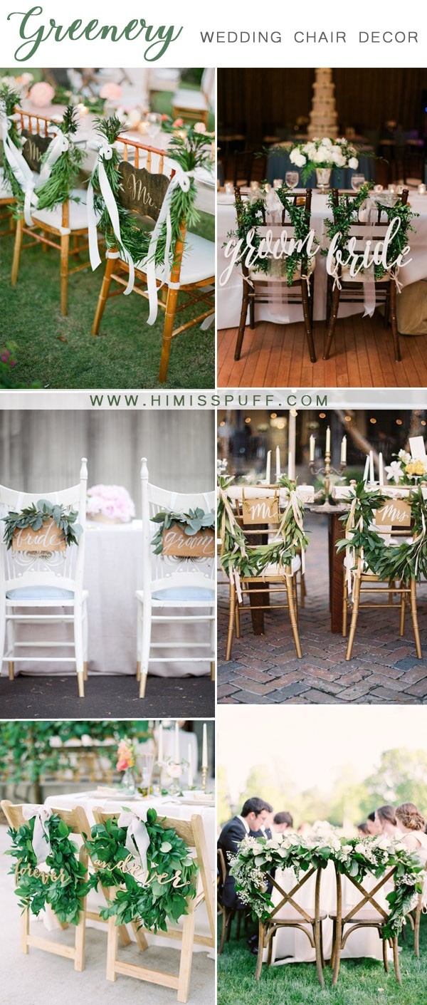 greenery couple chair decoration and accessories ideas