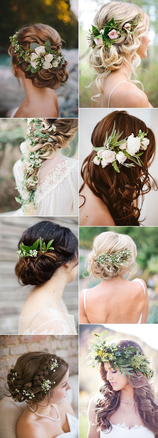 greenery wedding hairstyle ideas