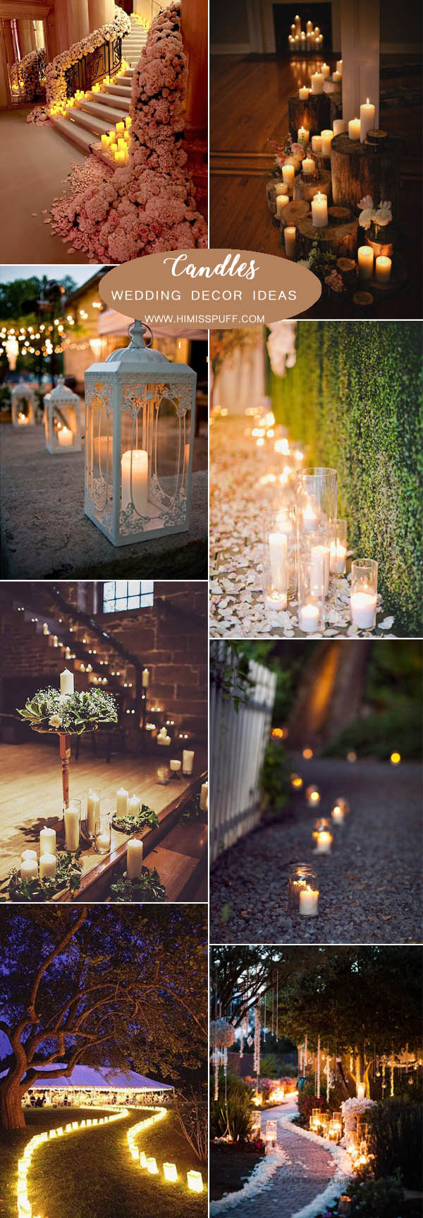 impossibly gorgeous way to add candle lights to your wedding decor