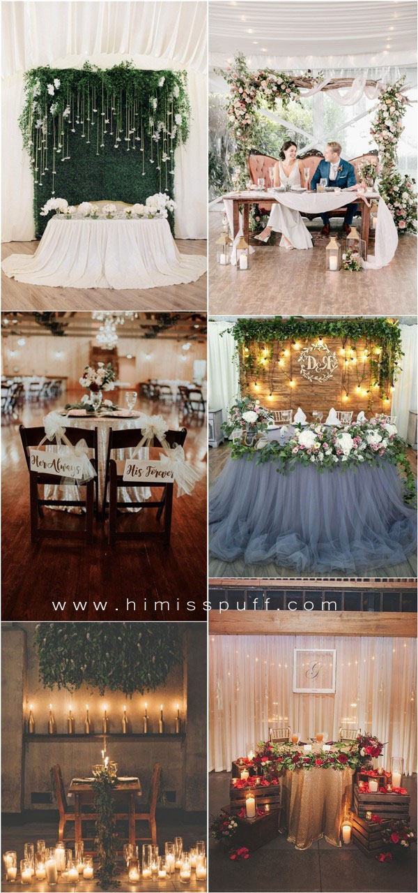 indoor sweetheart wedding table decor ideas