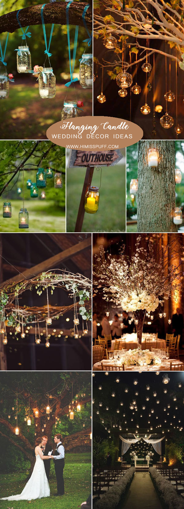 inspirational hanging candle lights wedding ideas