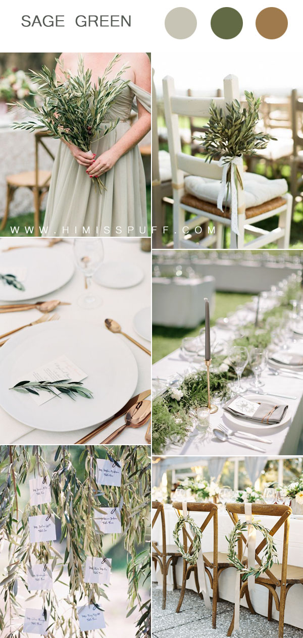romantic minimalism greenery wedding inspiration