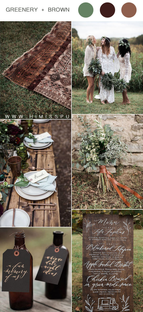 stylish rustic bohemian fall wedding ideas