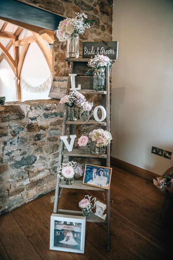 vintage ladder wedding decor ideas
