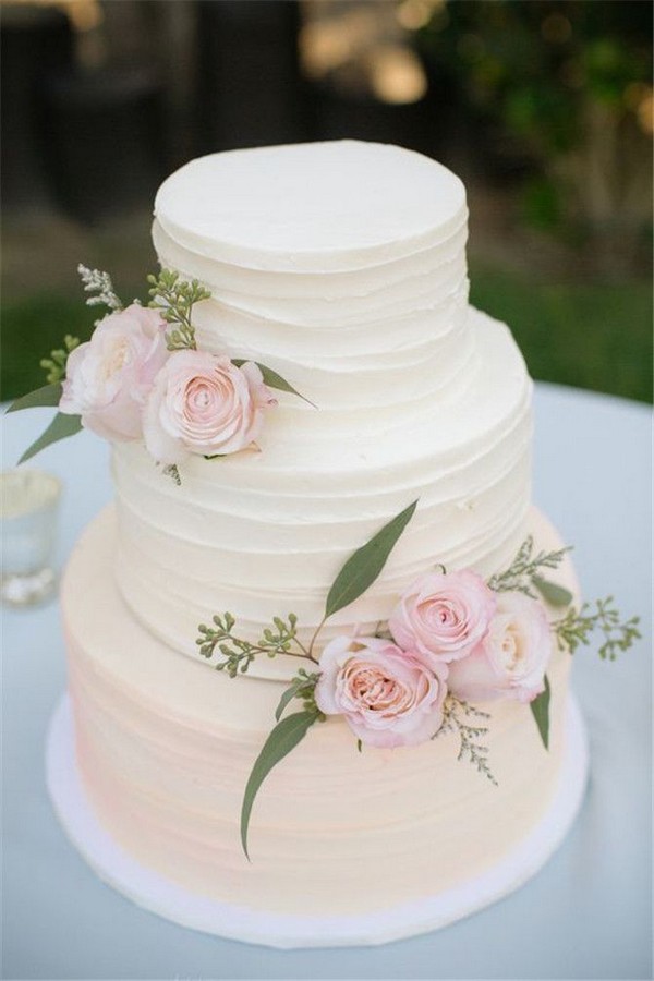 Top 20 Simple Pink Wedding Cakes for Spring Summer Weddings – Hi Miss Puff