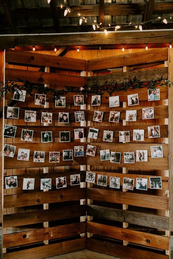 Polaroid wedding photos