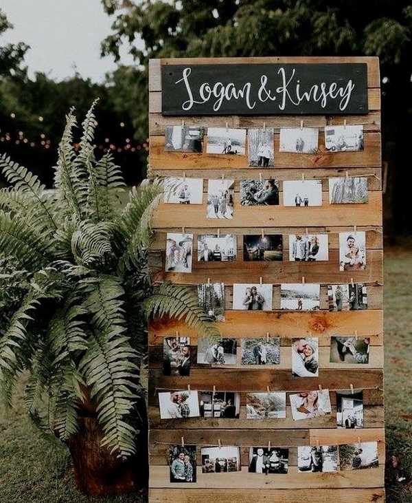 DIY Polaroid Picture Wedding Wall