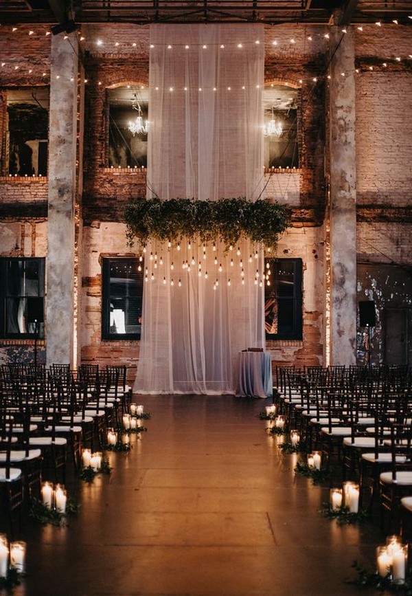 30+ Indoor Wedding Ceremony Arches and Aisle Ideas Hi