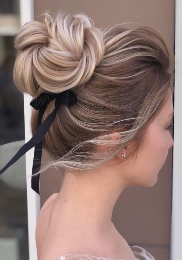 Long high updo wedding hairstyles from xenia_stylist 7