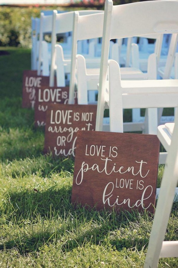 Love is Patient Aisle Signs for Outdoor17