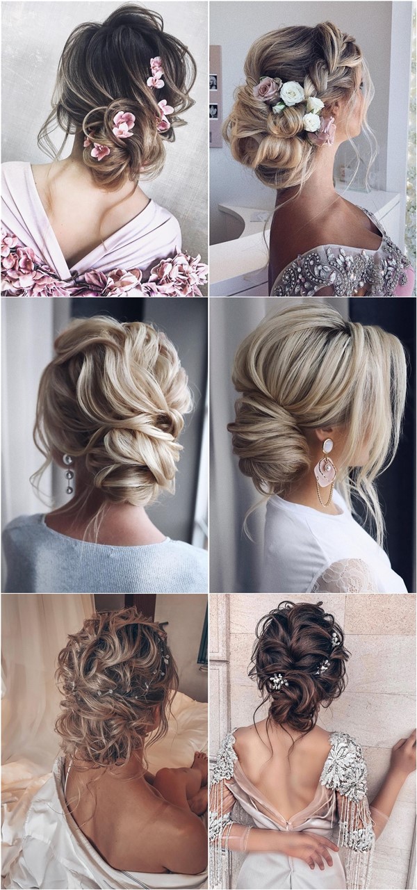 Messy updo wedding hairstyles for long hair3