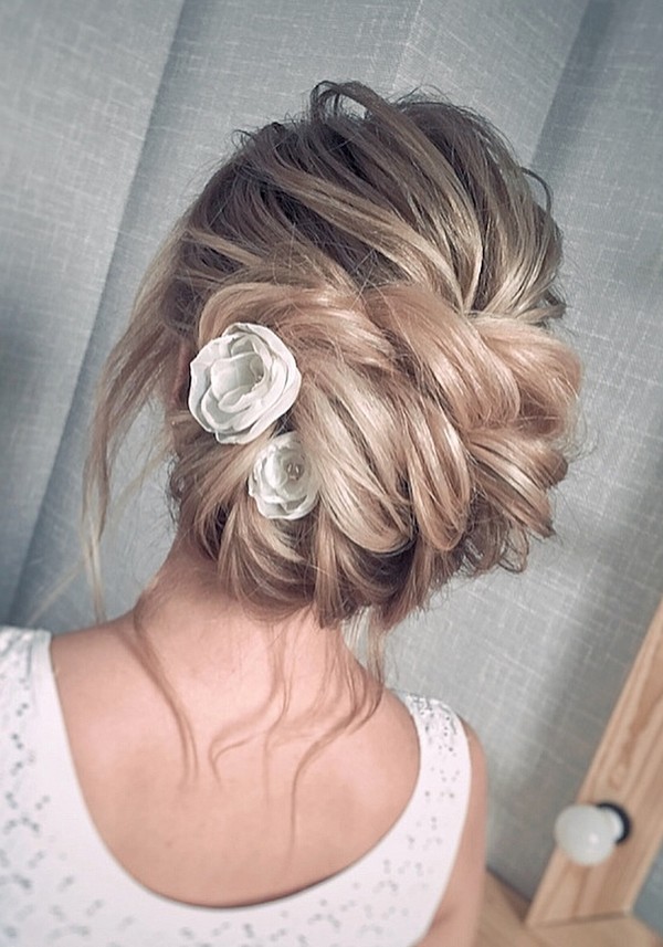 Messy updo wedding hairstyles for long hairjulia_alesionok 3