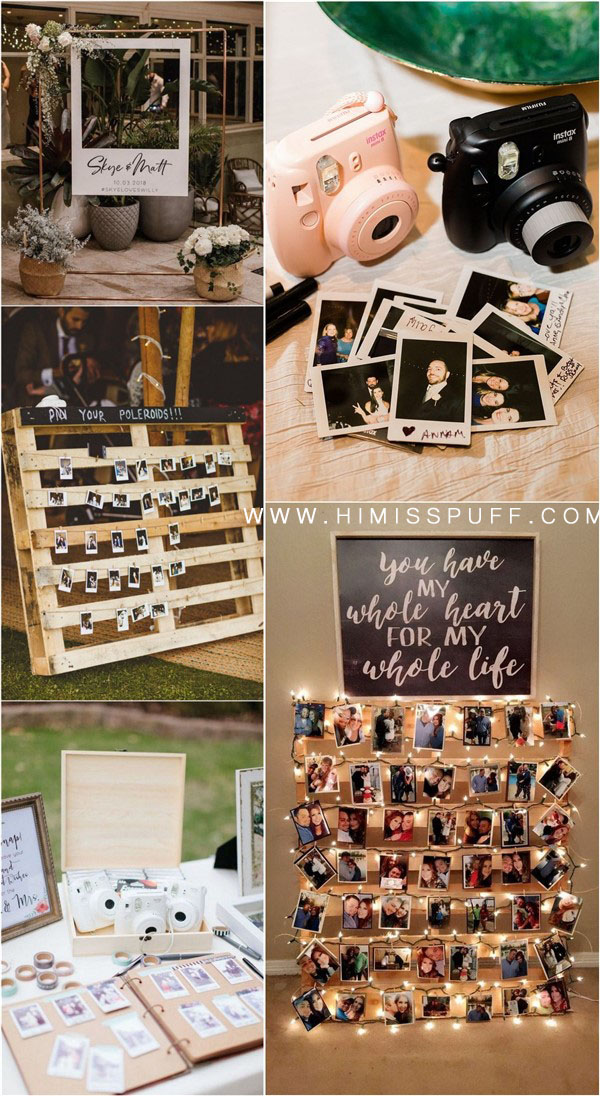 Polaroid wedding decor ideas