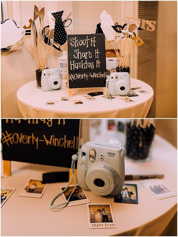 Polaroid wedding guest book idea