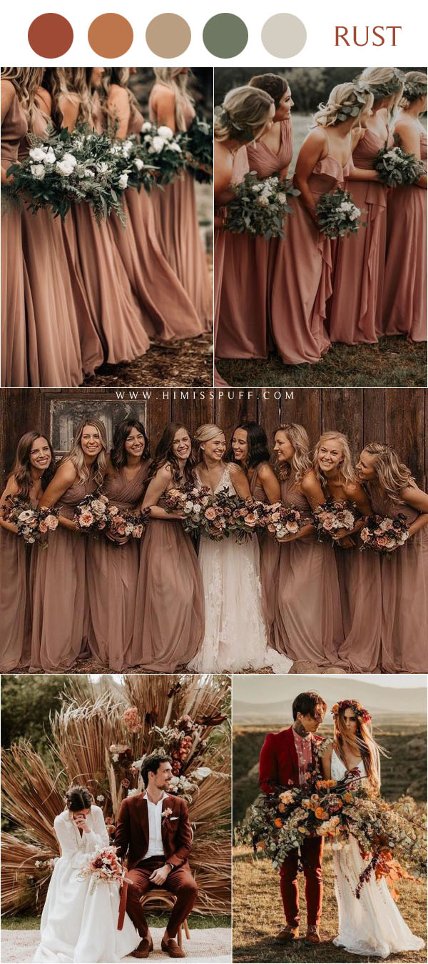 20 Rustic Bohemian Rust Wedding Color Ideas for 2023 🍁