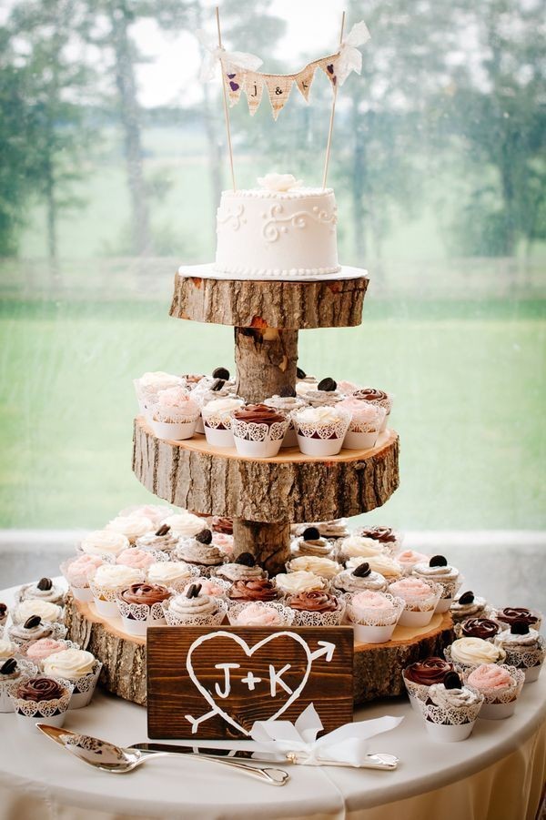 Rustic country naked wedding cakes 15