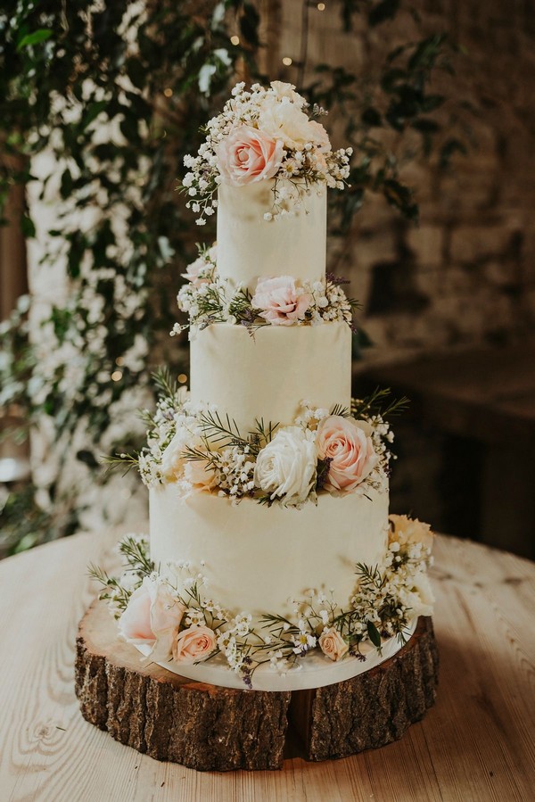 Rustic country naked wedding cakes 27