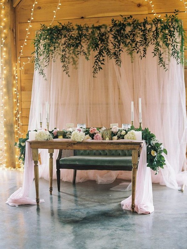 20 Rustic Country Wedding Sweetheart Headtable Ideas Hi