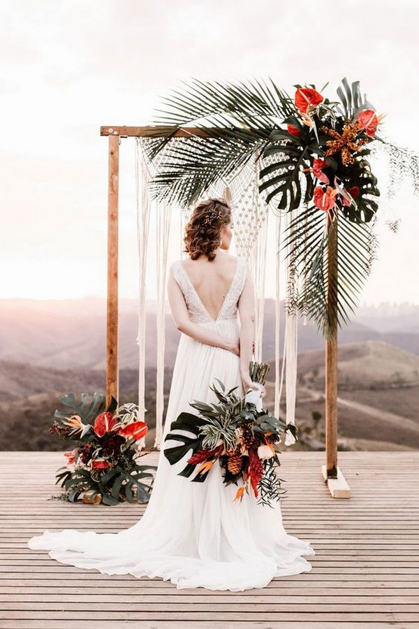 18 Tropical Wedding Arches and Altars  Hi Miss Puff