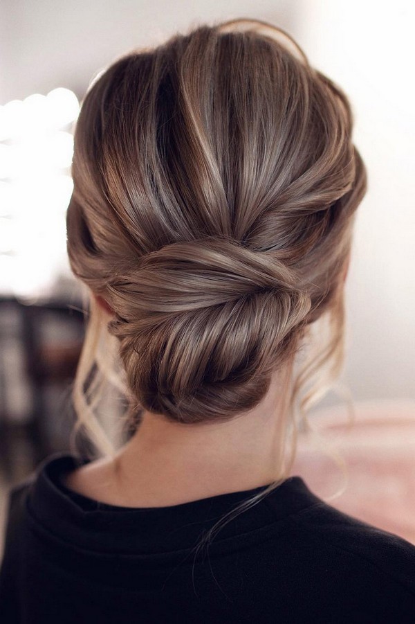 54 Cute Updo Hairstyles That Are Trendy for 2021 : Cute Textured low bun