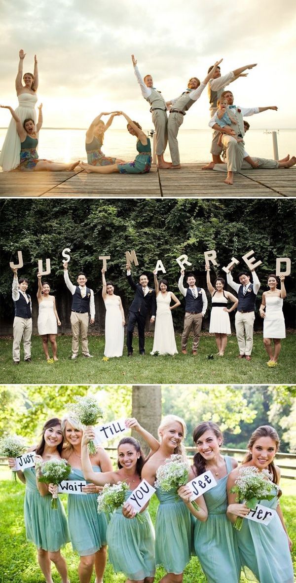 creative wedding photography ideas with your bridesmaids and groomsmen 15