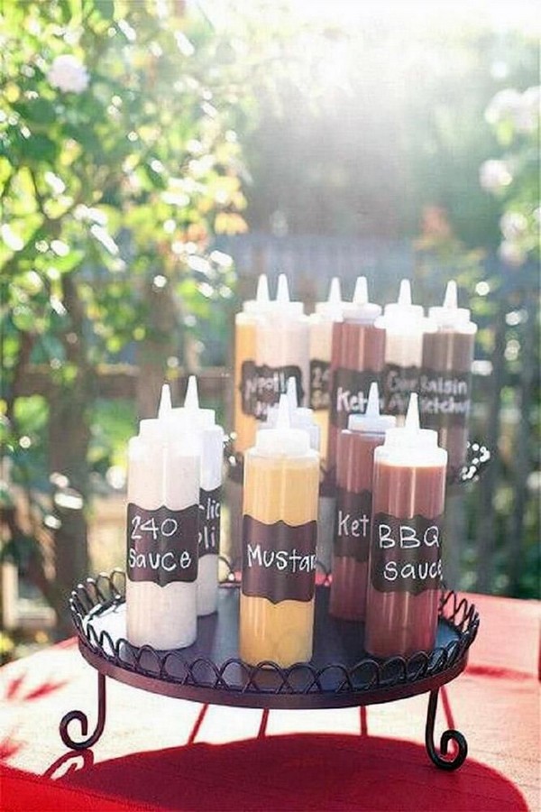 rustic barbecue bbq wedding on a black plate different sauces for a barbecue your home based mom