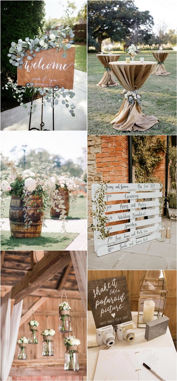 rustic country wedding decor ideas