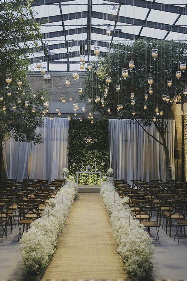 ️ 30+ Indoor Wedding Ceremony Arches and Aisle Ideas HMP