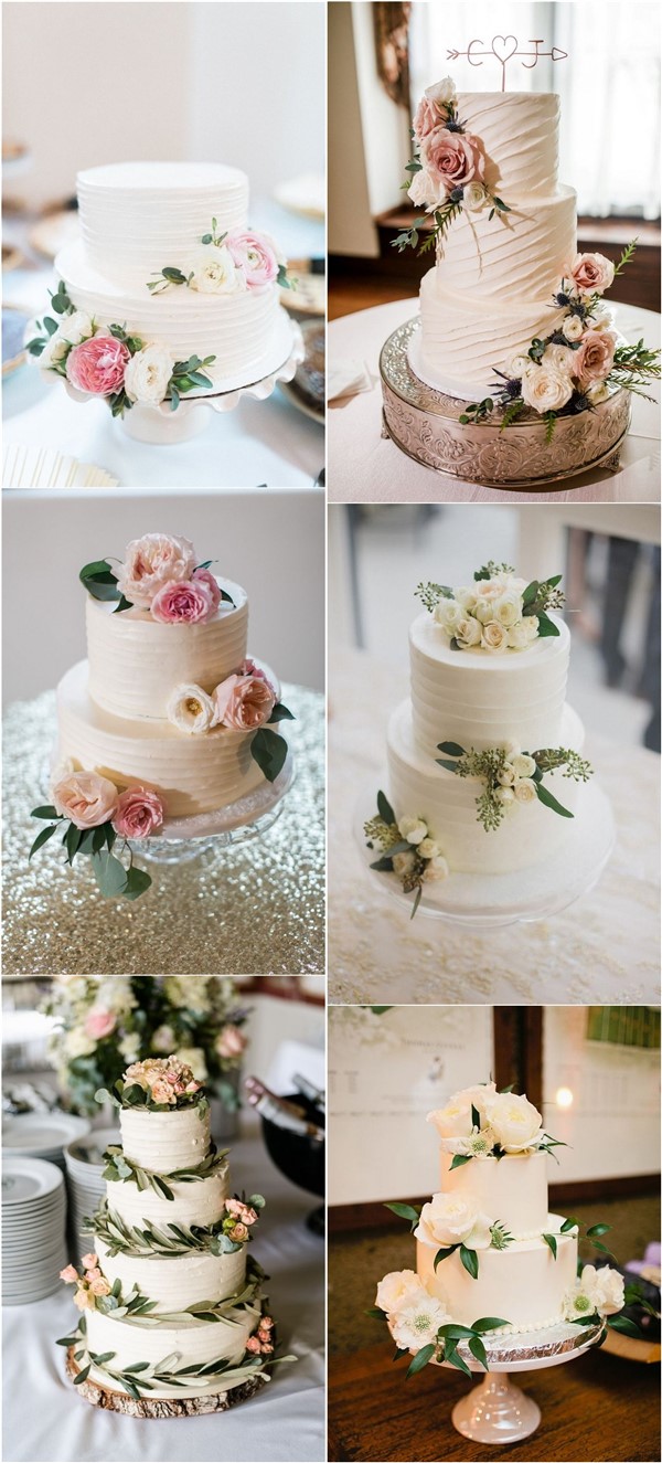 budget friendly elegant simple wedding cakes3