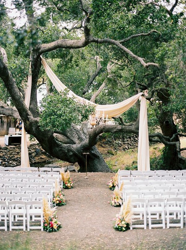 outdoor wedding ceremony decoration ideas